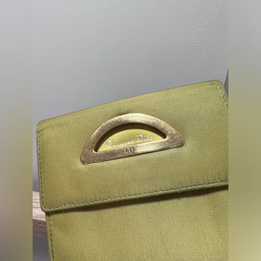 Vintage DIOR wallet.Green.Rare